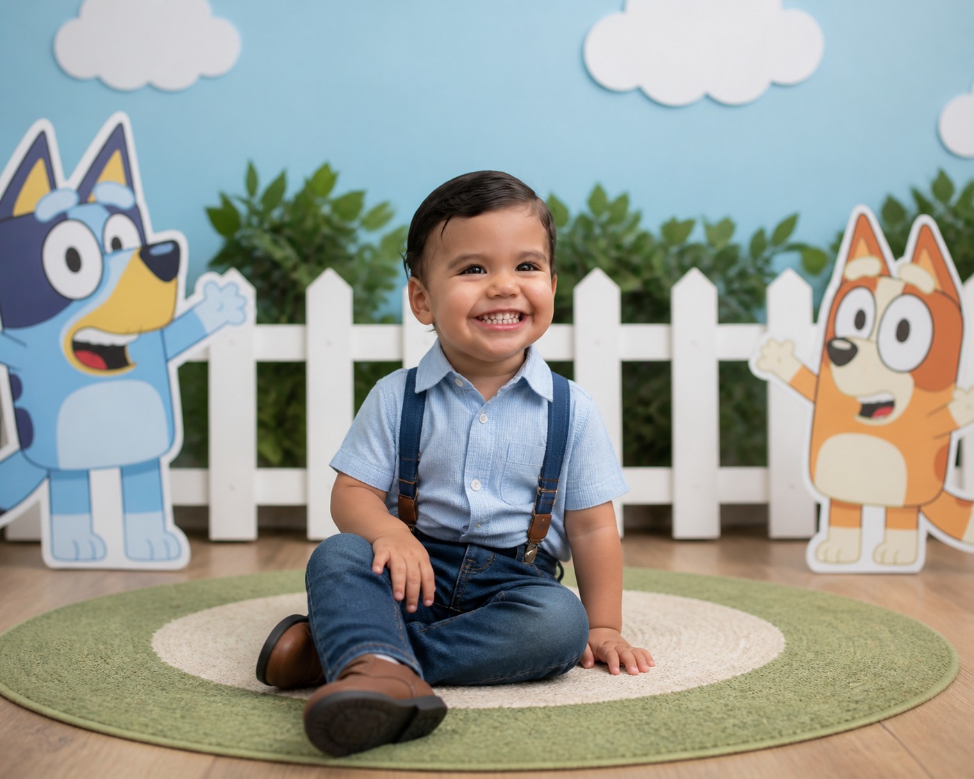 Ensaio infantil tema Bluey